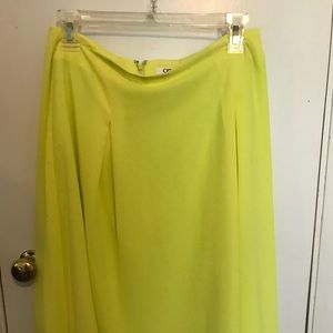 LIME GREEN FLOWY CATO SKIRT